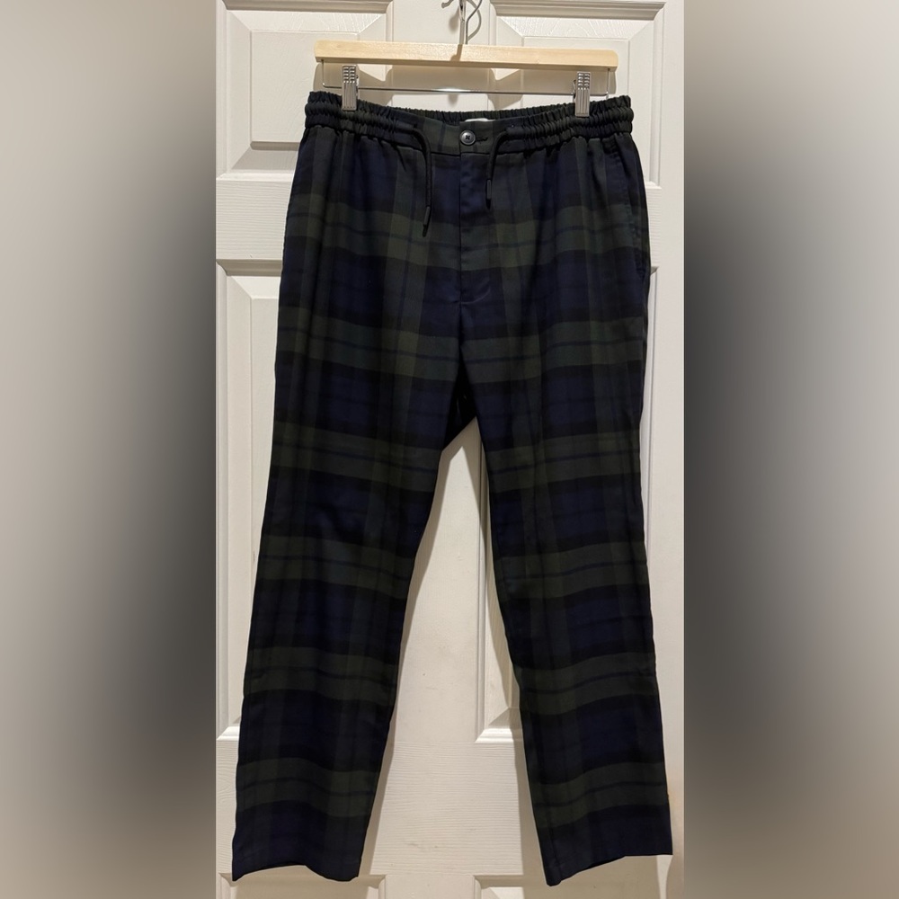 Topman skinny checked pants with elasticated waist size W36 L30